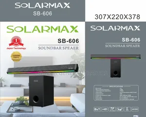 Solarmax 3.1 Channel Soundbar Sound System Sb-606