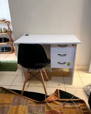 Study Desk +Ottoman Eames Chair