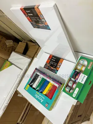 Paints and Canvas for Drawing