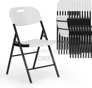 Plastic Chairs; Uv-Resistant Foldable Outdoor Patio Chair