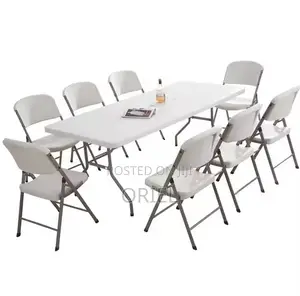 Plastic Chairs; Uv-Resistant Foldable Outdoor Patio Chair