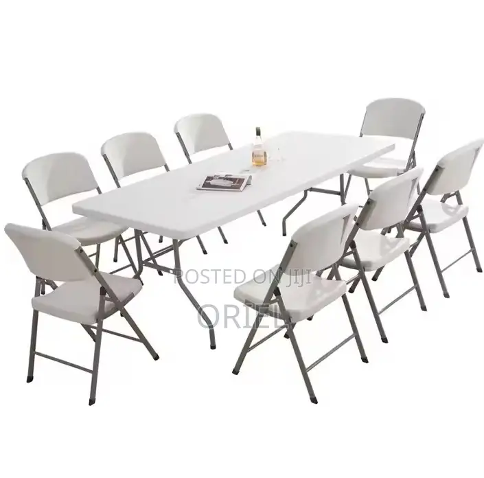 Plastic Chairs; Uv-Resistant Foldable Outdoor Patio Chair