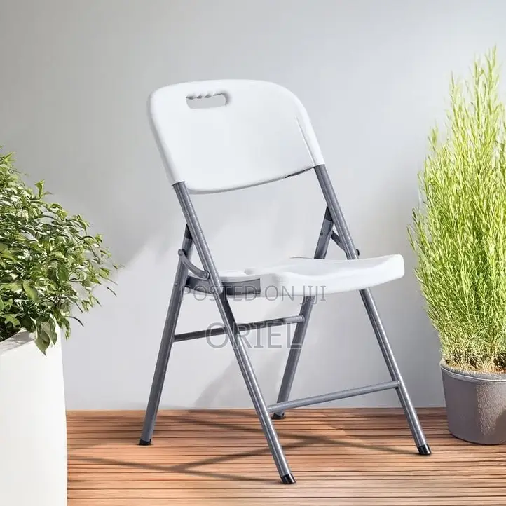 Plastic Chairs; Uv-Resistant Foldable Outdoor Patio Chair