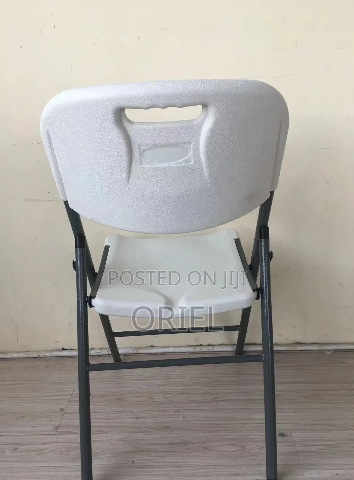 Plastic Chairs; Uv-Resistant Foldable Outdoor Patio Chair