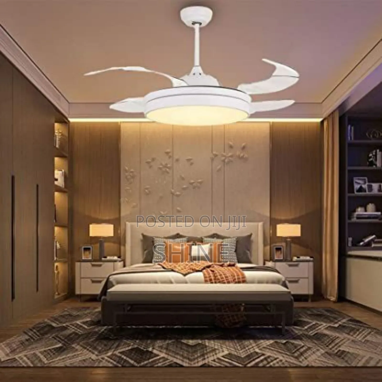 Fan Tri Colour Chandelier