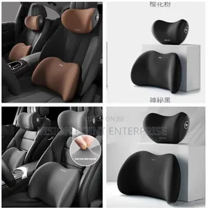 Memory Foam Car Headrest Lumbar Support 2 Piece