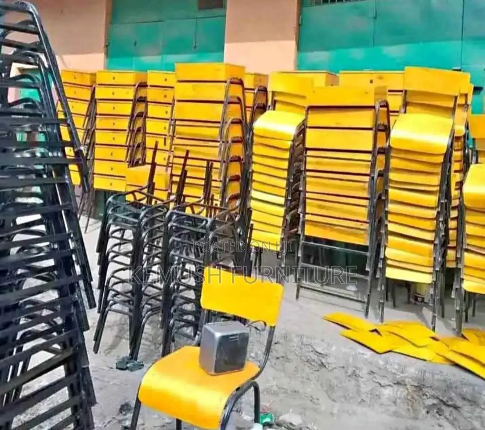 School Lockers and Chairs
