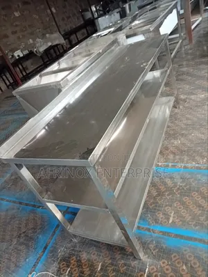 Working Table With Two Under Shelves,