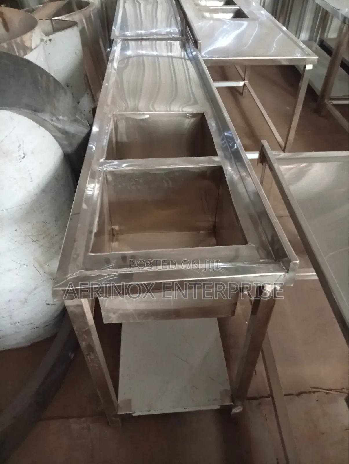 Two Bowls Stainless Steel Sink