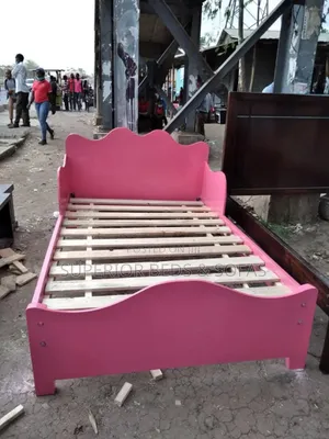 Pink Wooden Kids Bed 3 by 6
