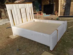 Modern White Panel Bed Size 5 by 6