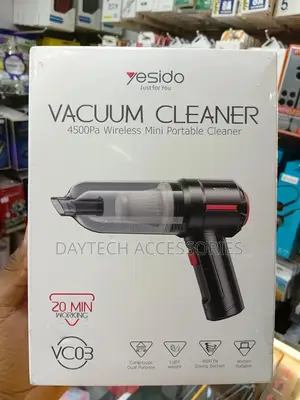 Yesido Vc03 Handheld Car Vacuum Cleaner - Black