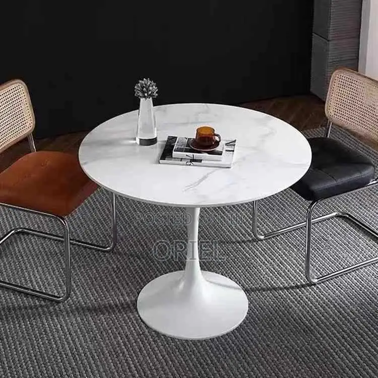 Dining Table : Modern Round Pedestal Dining Table