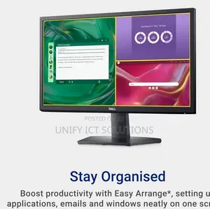 Dell E2725h 27" FHD Monitor, Black Color,