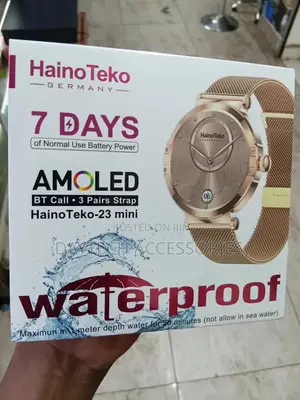 Hainoteko-23 Mini. Waterproof Smart Watch Bt Call+ 3 Pairs Strap