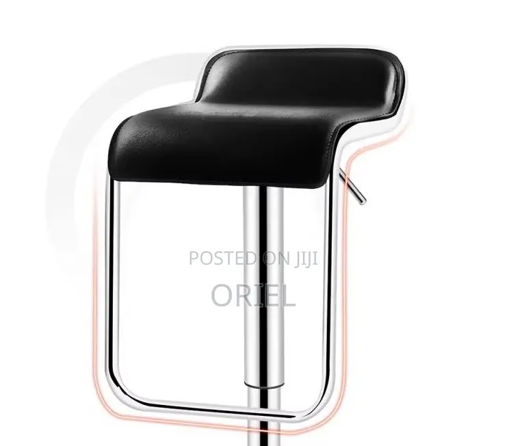 Modern Counter Barstool : Adjustable Height Aluminium Frame Barstool