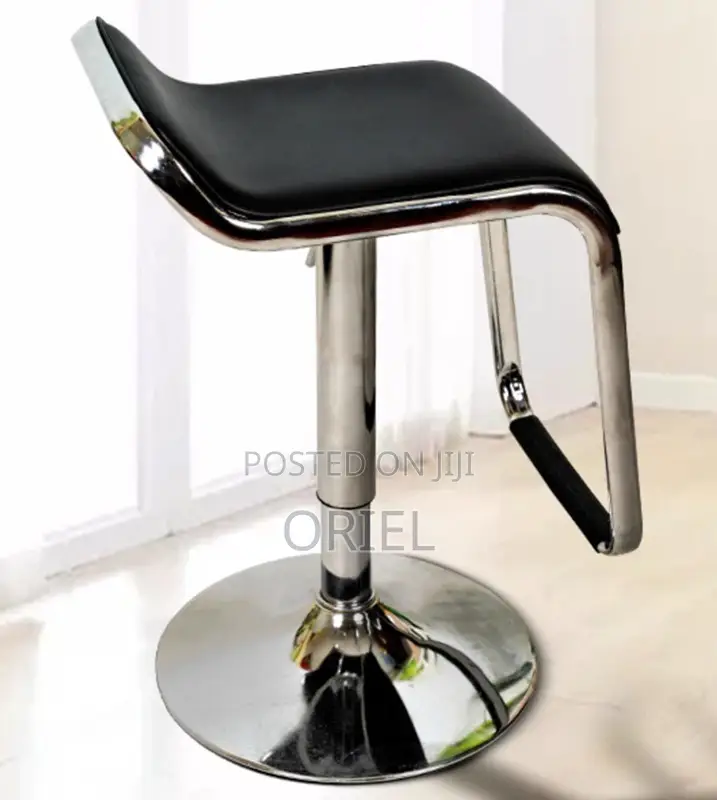 Modern Counter Barstool : Adjustable Height Aluminium Frame Barstool