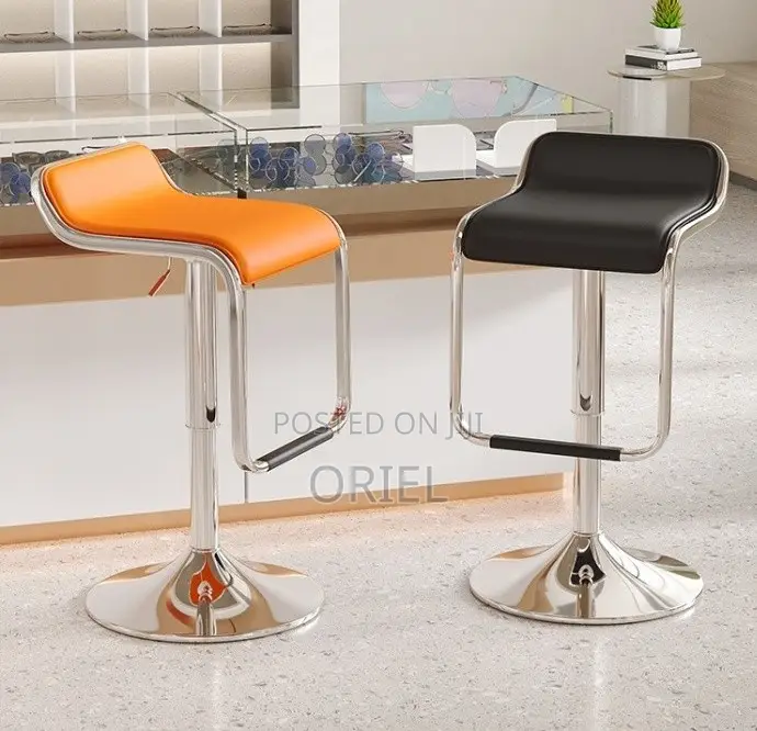 Modern Counter Barstool : Adjustable Height Aluminium Frame Barstool