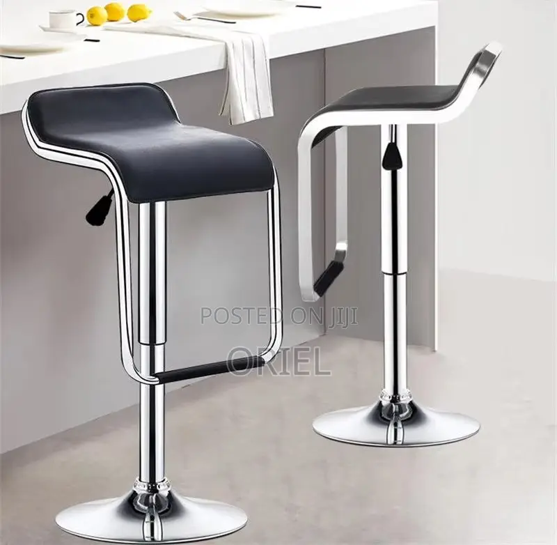 Modern Counter Barstool : Adjustable Height Aluminium Frame Barstool