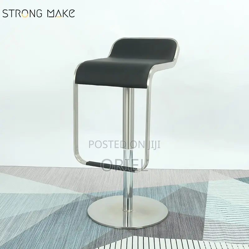 Modern Counter Barstool : Adjustable Height Aluminium Frame Barstool