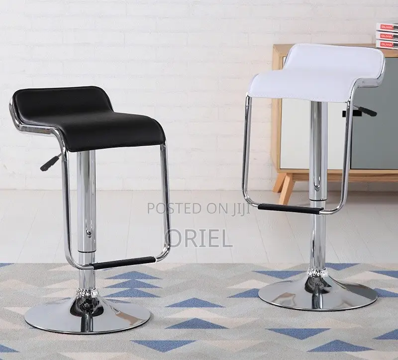 Modern Counter Barstool : Adjustable Height Aluminium Frame Barstool