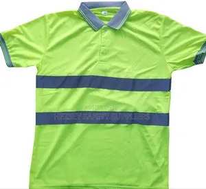 High Quality Reflective Short Sleeved Polo T-shirt