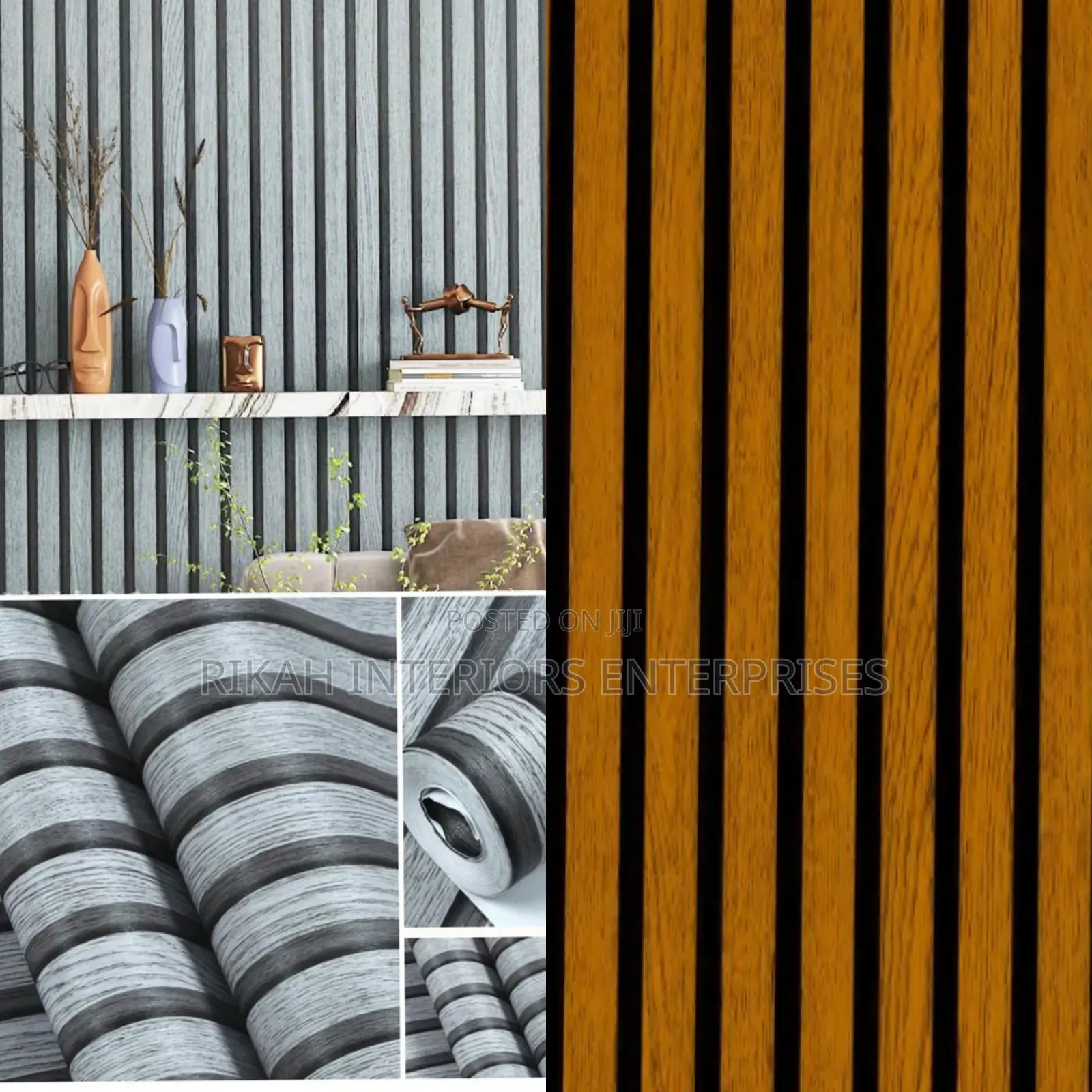 Wallpapers Resembling the Flutted Panels