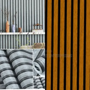 Wallpapers Resembling the Flutted Panels