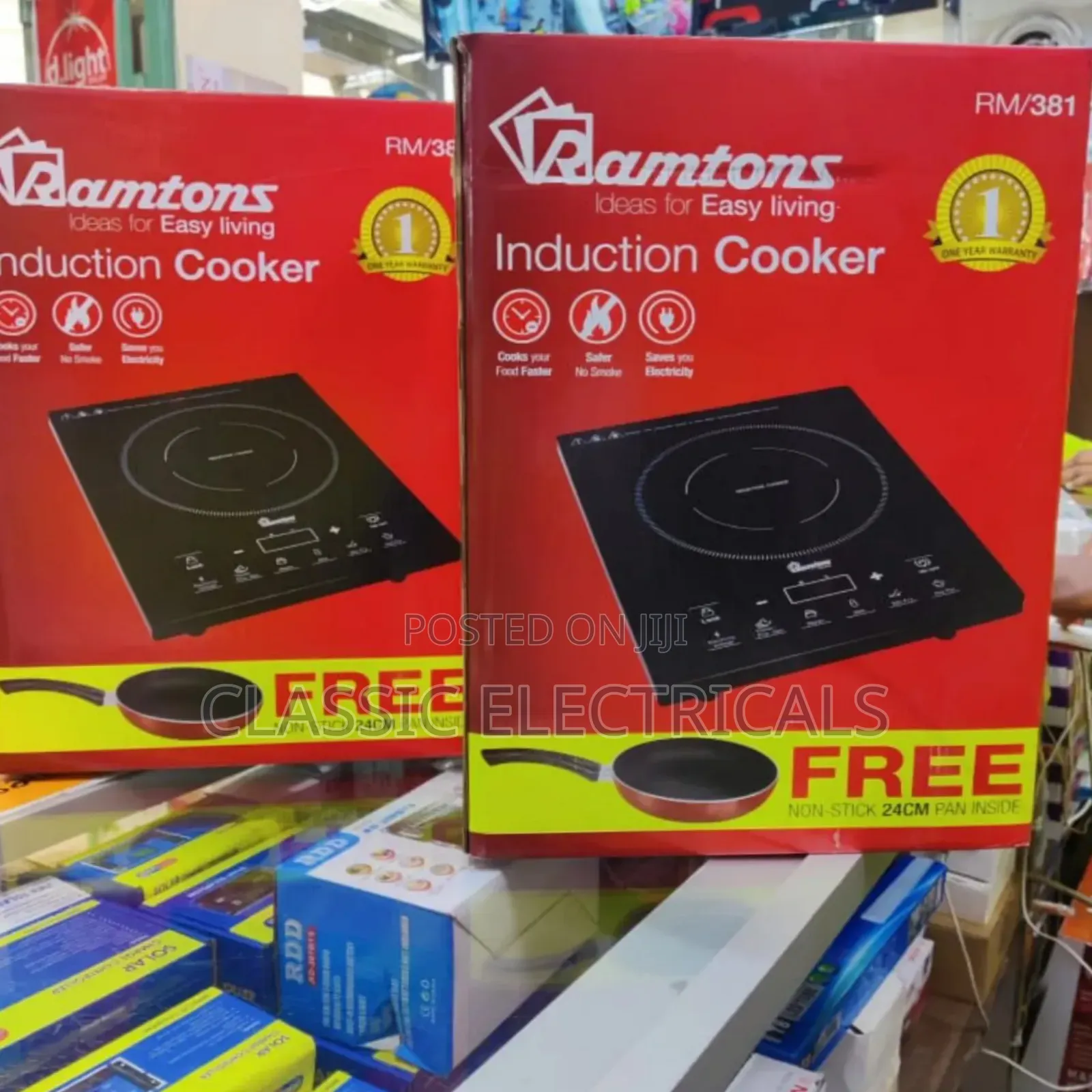 *Ramtons Induction Cooker With Free Pan