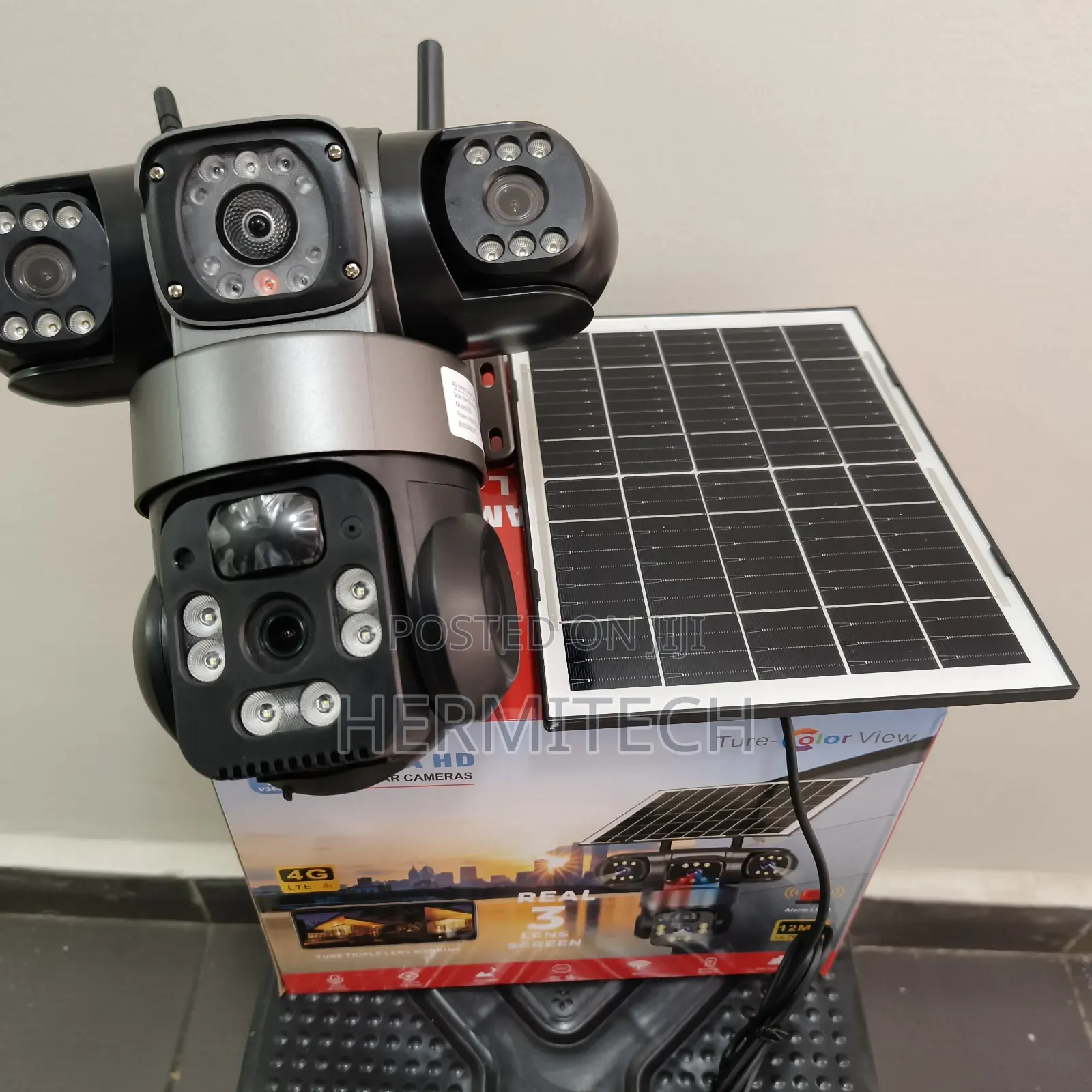 CCTV Surveillance System 4g Cameras Solar Powered PTZ