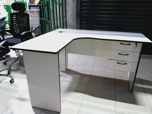 Lshape White Furniture Desk