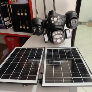 4lens Dual Panel Solar Powered CCTV Camera