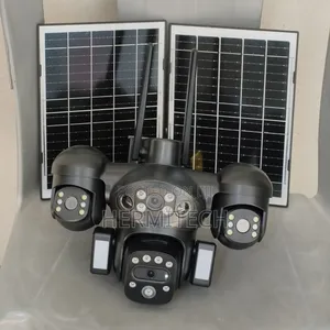 4 Lens 4g Surveillance Solar Powered PTZ