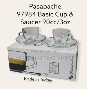 6pcs Espresso Glass Cups 90ml