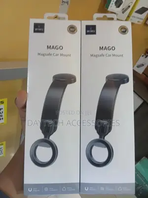 Wiwu Mago Series Magnetic Magsafe Tilt Car Phone Holder - Black