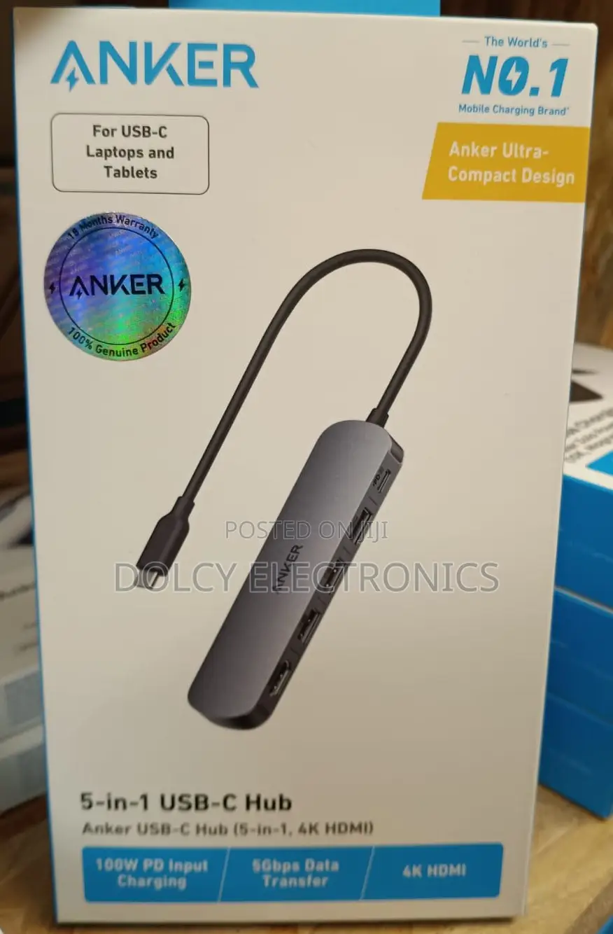 Anker 5 In 1 Usb-c Hub