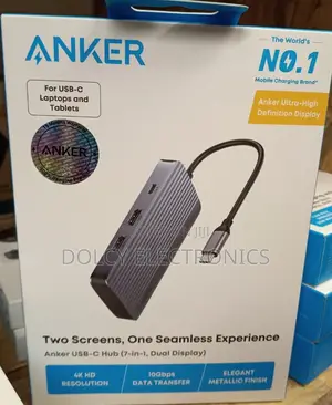 Anker Usb-c Hub (7-in-1,Dual Display)4k Hd