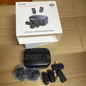 8. Qy88 Wireless Recording Microphone With Noise Reduction