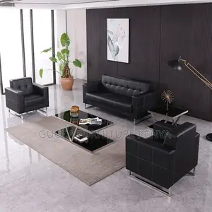 5-seater Leather Executive Office Sofa Set