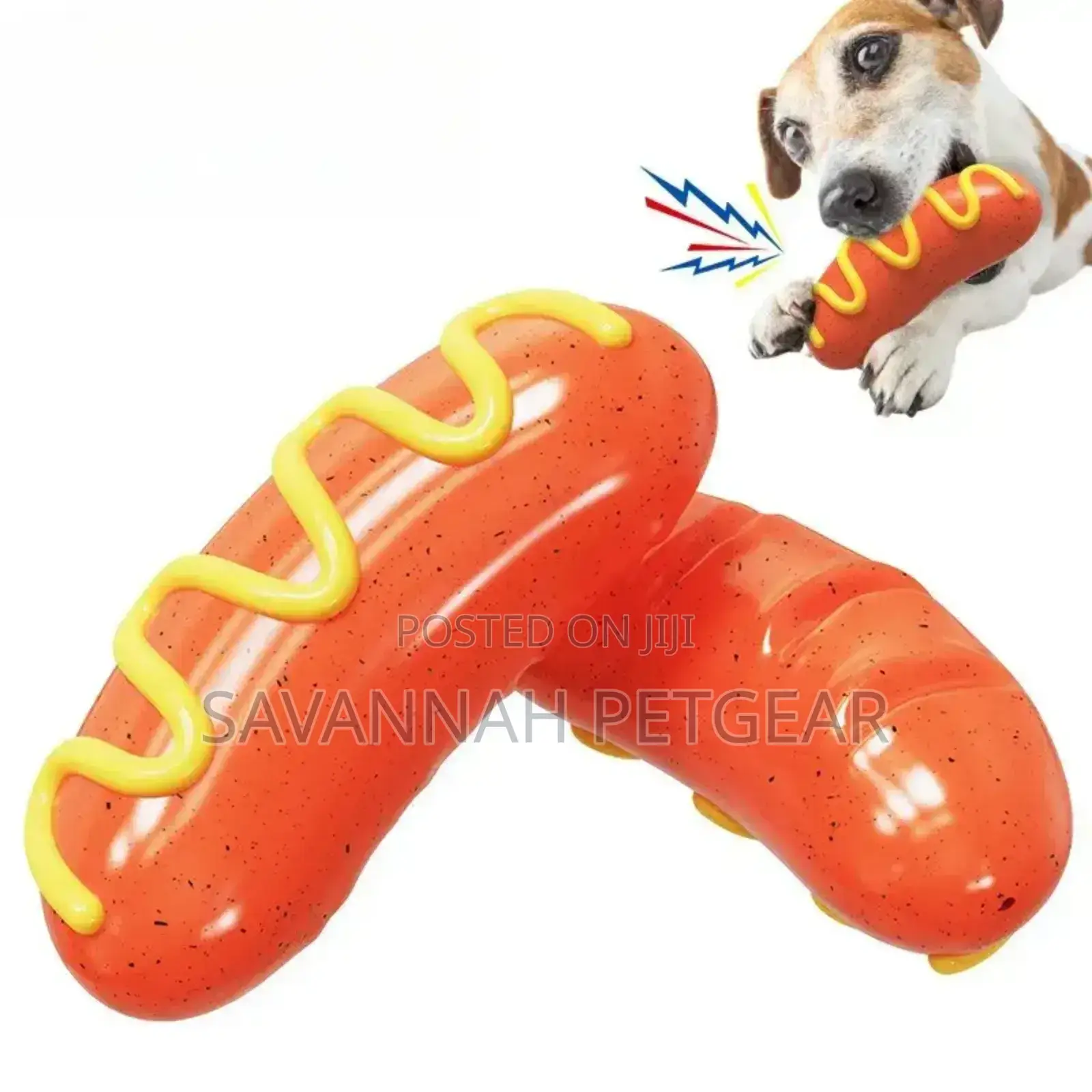 Bratwurst Sausage Squeaky Cat Dog Toy