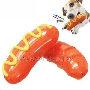 Bratwurst Sausage Squeaky Cat Dog Toy