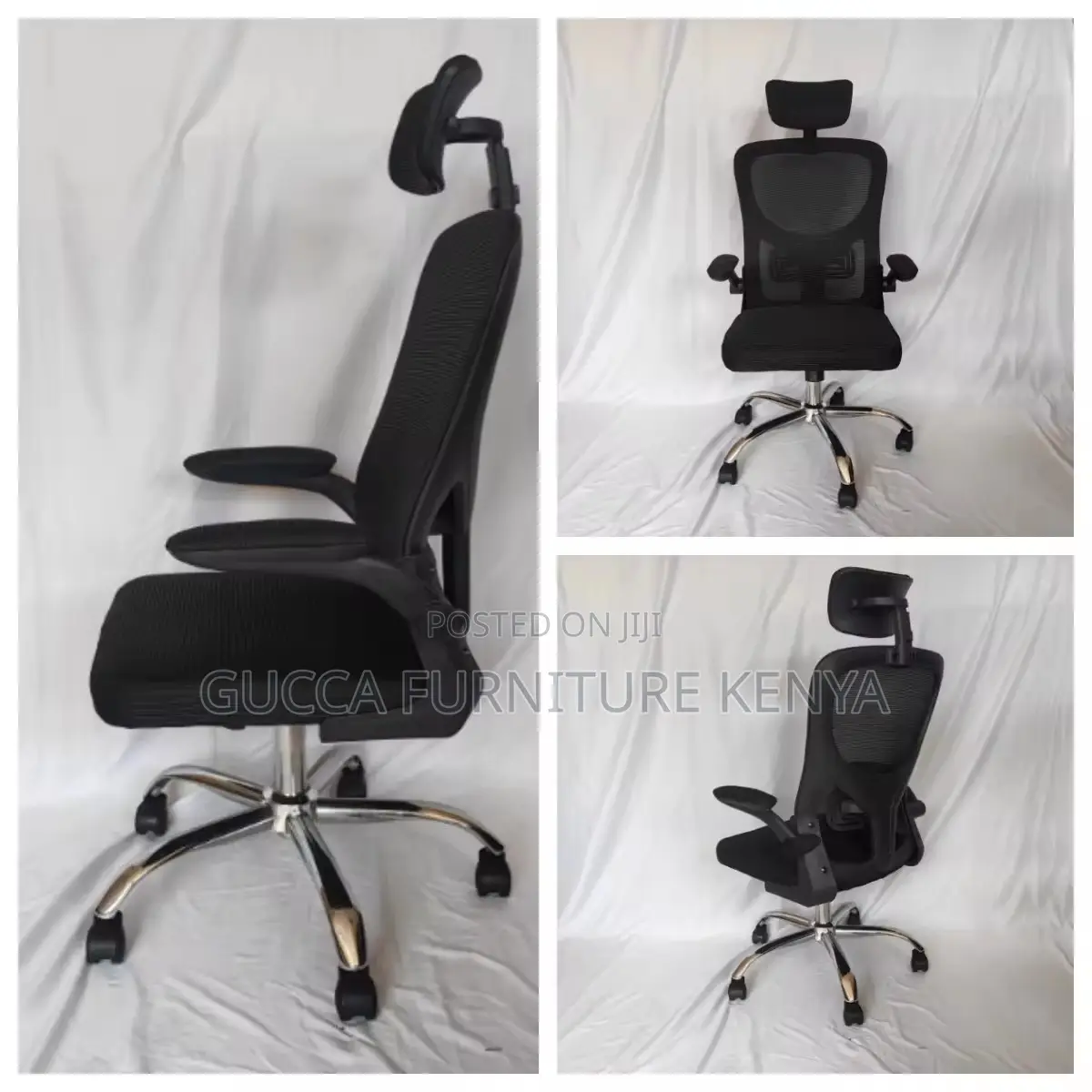 Mesh Executive Chair With Adjustable Armrest