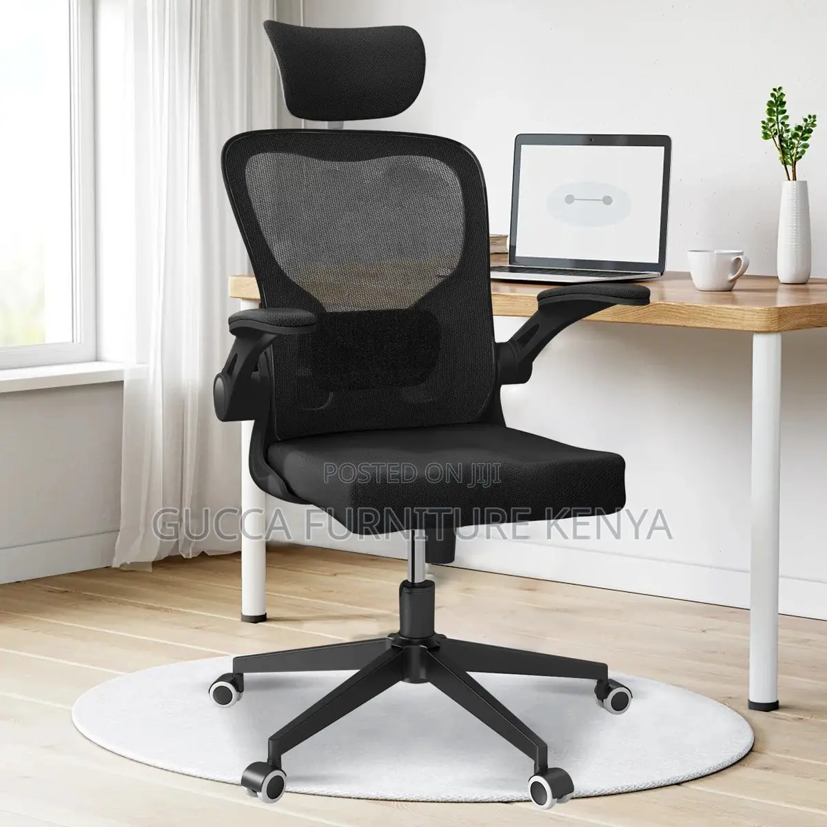 Mesh Executive Chair With Adjustable Armrest