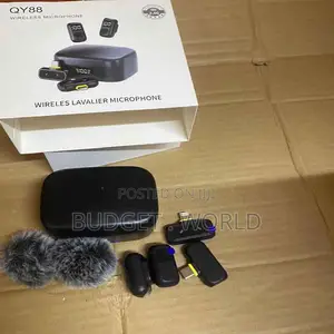 9. Qy88 Anc Wireless Mic With Portable Charging Case
