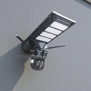 Outdoor Security 12mp 4g PTZ Dual Lens Solar Camera Solar Street Light