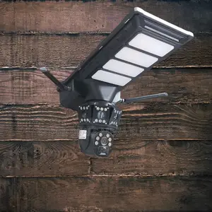 Colored Night Vision 12mp 4g Dual Lens Solar Camera Solar Street Light