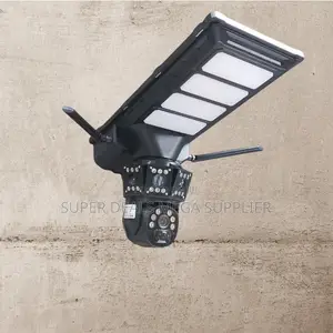 Two Way Audio 12mp 4g PTZ Dual Lens Solar Camera Solar Street Light