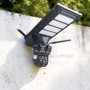 All Weatherproof 12mp 4g PTZ Dual Lens Solar Camera Solar Street Light