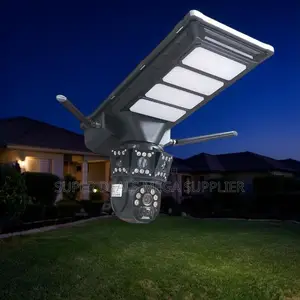 Easy to Install 12mp 4g PTZ Dual Lens Solar Camera Solar Street Light