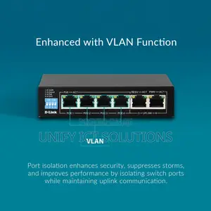 D-Link 6-Port Gigabit Poe Switch With 4 Long Reach Poe Ports